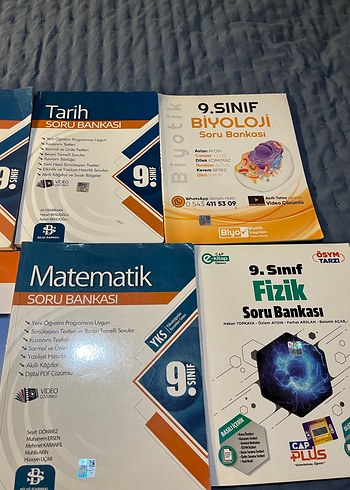 9. Sınıf Soru Bankası Seti Fizik, Matematik, Kimya - Görsel 3
