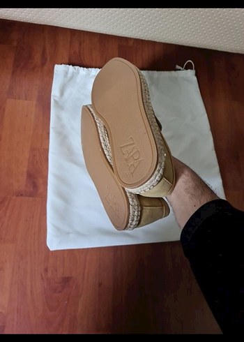 zara %100 deri Bej Süet Erkek Espadril - Görsel 3