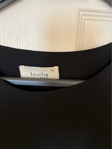 Şifon detaylı siyah tunik - Görsel 3