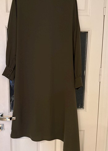 Kadın Koyu Haki Uzun Kollu Tunik - Görsel 8