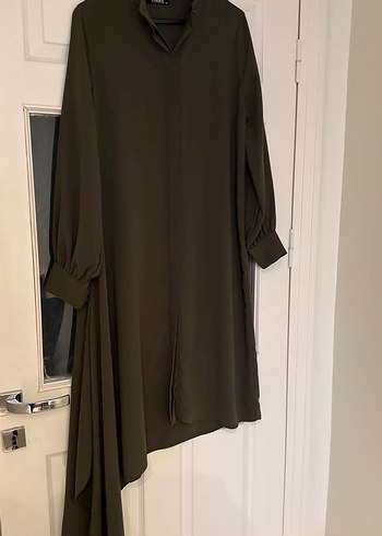 Kadın Koyu Haki Uzun Kollu Tunik - Görsel 3