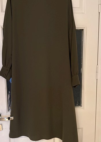 Kadın Koyu Haki Uzun Kollu Tunik - Görsel 7