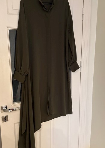 Kadın Koyu Haki Uzun Kollu Tunik - Görsel 5