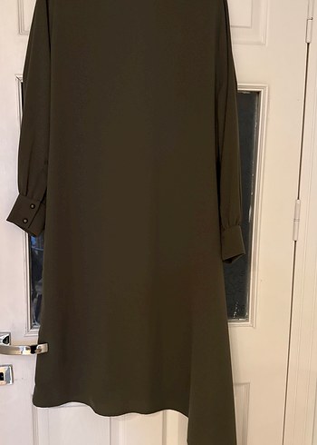 Kadın Koyu Haki Uzun Kollu Tunik - Görsel 9