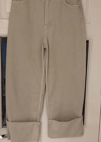 Bej Normal Boy Kadın Kot Pantolon - Görsel 2