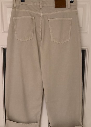 Bej Normal Boy Kadın Kot Pantolon - Görsel 6