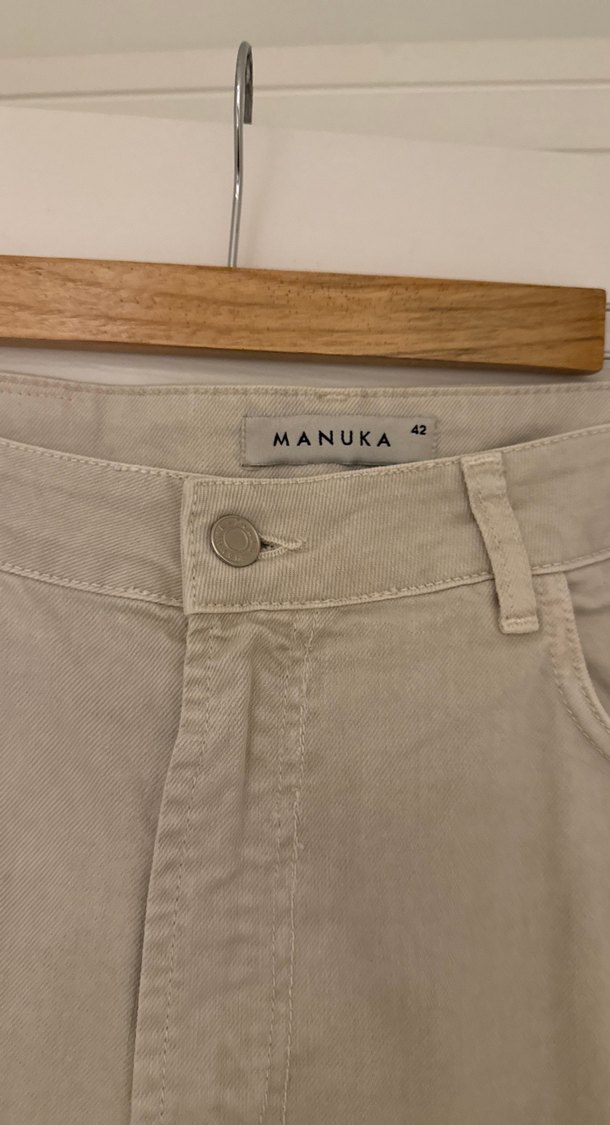 Bej Normal Boy Kadın Kot Pantolon - Görsel 3