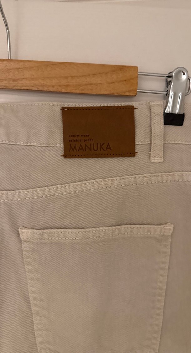 Bej Normal Boy Kadın Kot Pantolon - Görsel 5