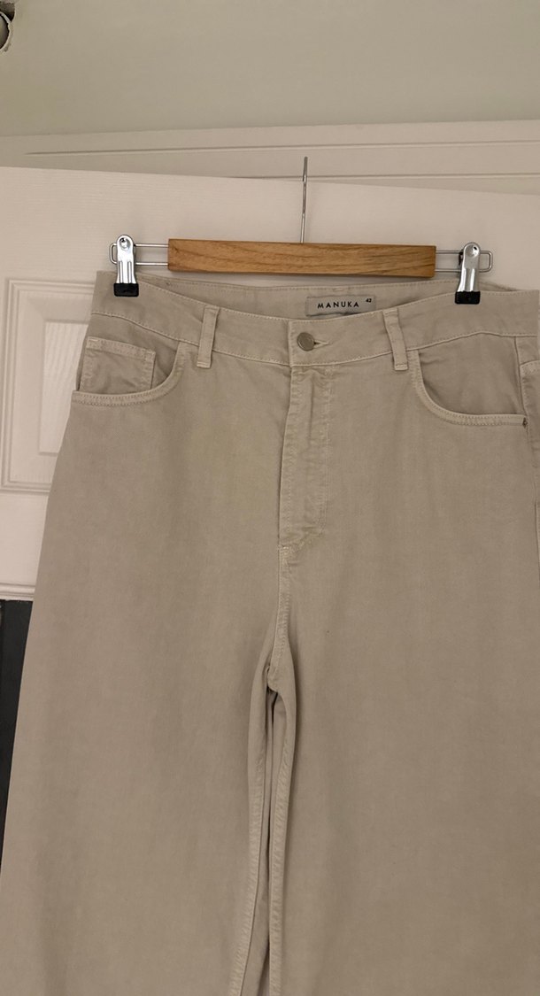 Bej Normal Boy Kadın Kot Pantolon - Görsel 4