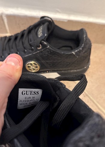 Siyah Guess kadın 38 numara ayakkabı - Görsel 11