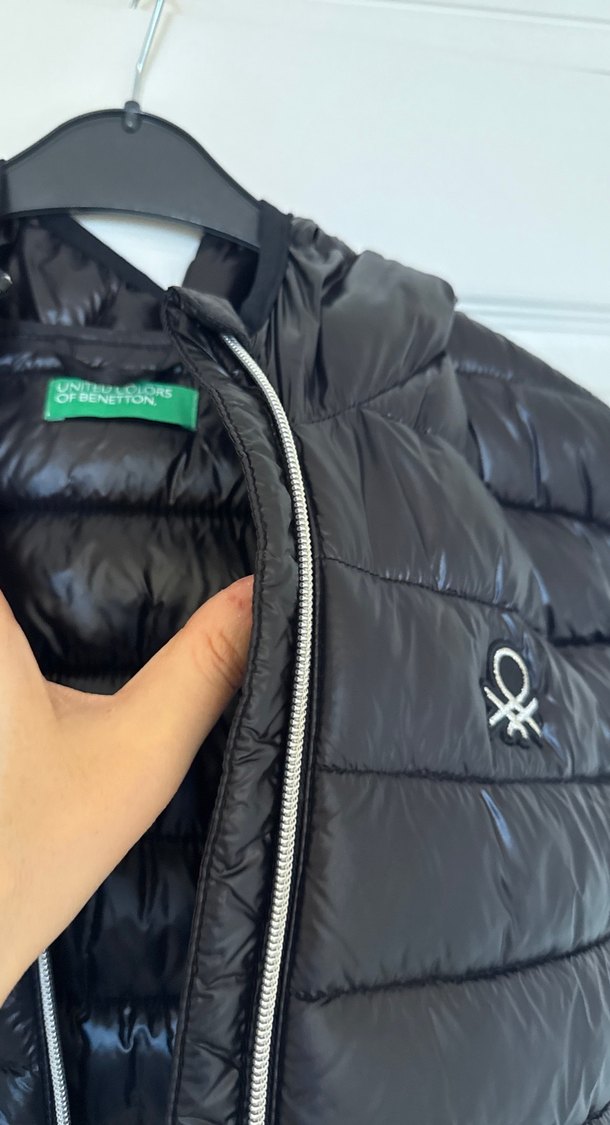 13 &14 yaş Siyah Parlak Şişme Yelek - Görsel 5