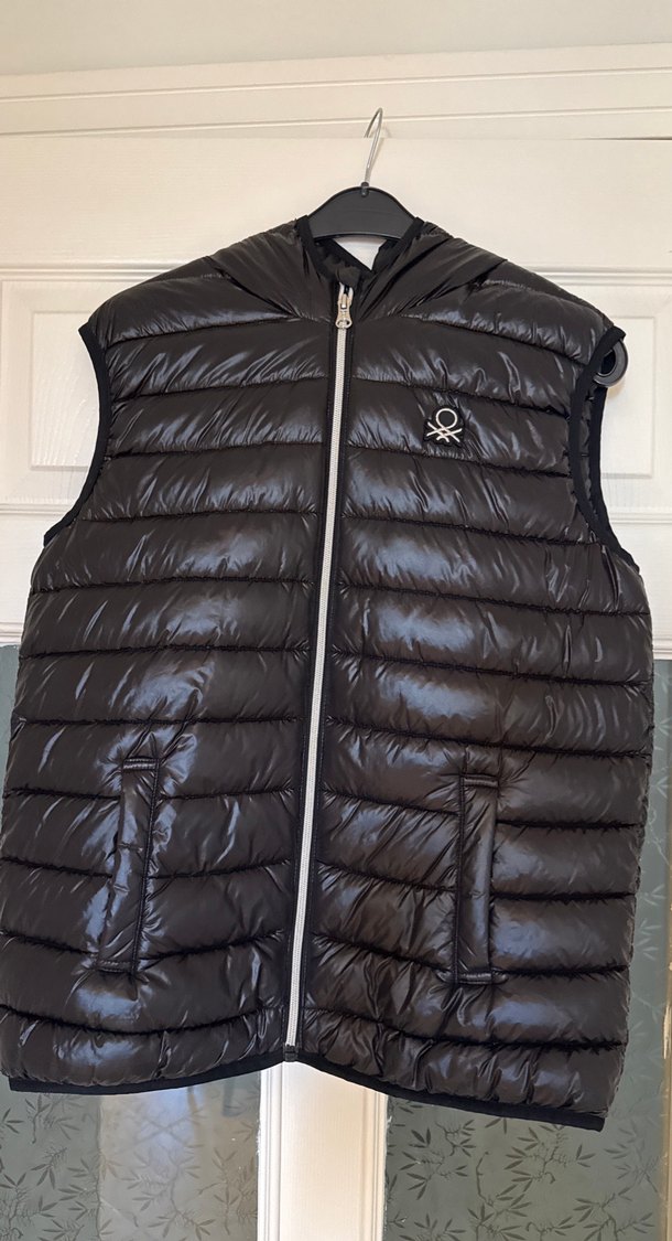 13 &14 yaş Siyah Parlak Şişme Yelek - Görsel 2