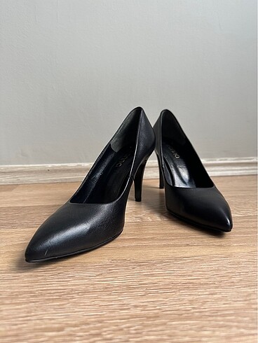 40 Beden siyah Renk Bir kere giyilmiş - klasik siyah topuklu ayakkabı