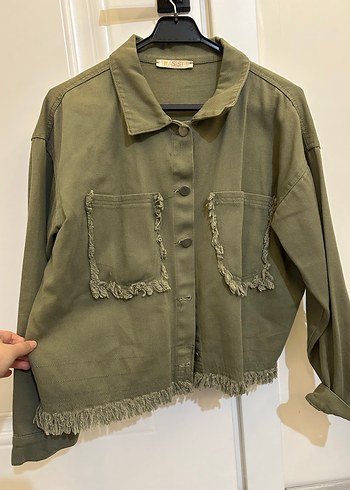 Kadın kısa kot ceket - Görsel 2