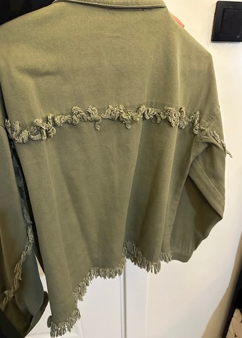 Kadın kısa kot ceket - Görsel 4