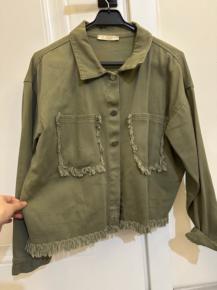 Kadın kısa kot ceket - Görsel 2