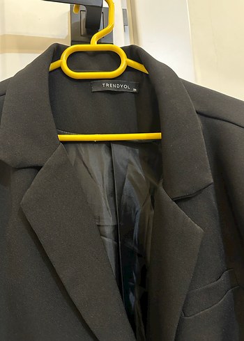 Siyah Kemerli Kadın Blazer Ceket - Görsel 3