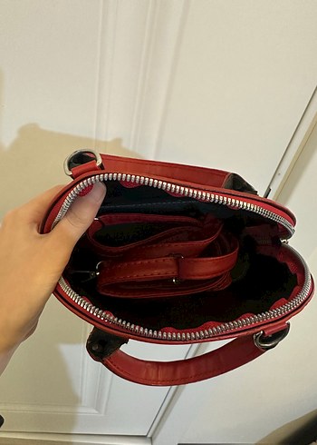 Kırmızı Kadın Çanta - Görsel 4