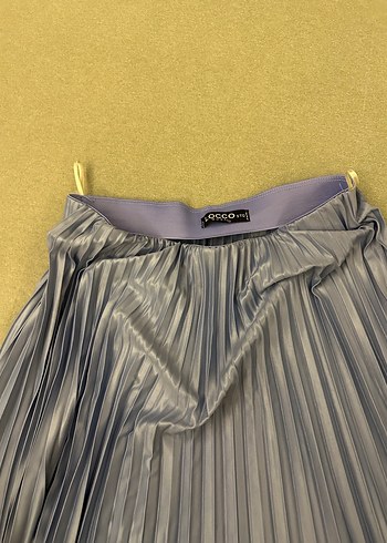 Gri Pilili Uzun Kadın Etek - Görsel 2