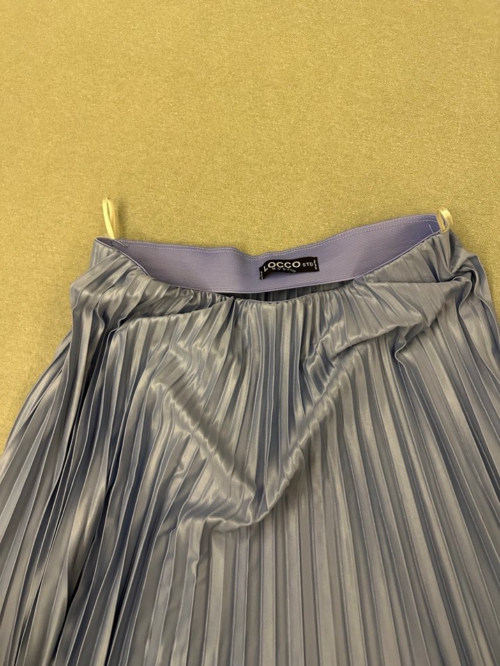 Gri Pilili Uzun Kadın Etek - Görsel 2