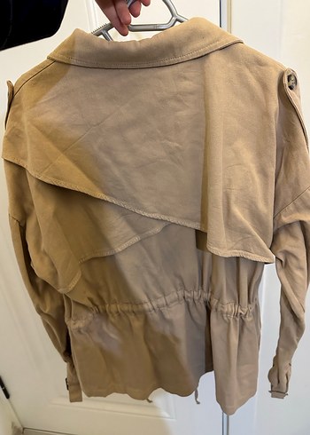 Bej Düğmeli Kadın Ceket - Görsel 4