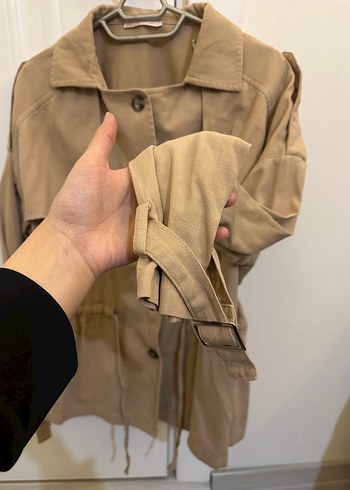 Bej Düğmeli Kadın Ceket - Görsel 2