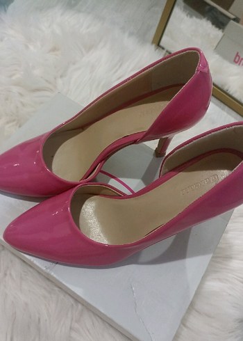 Deichmann Parlak Pembe Stiletto Topuklu Kadın Ayakkabı