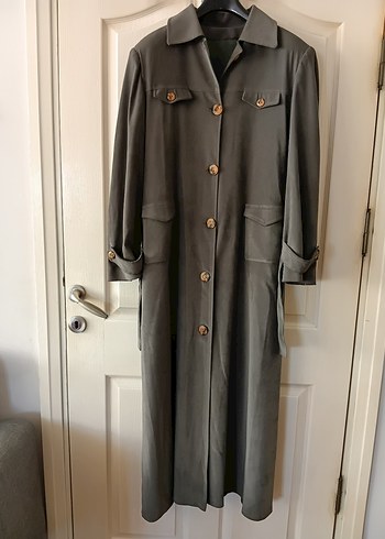 haki yeşil kadın pardüse. - Görsel 2