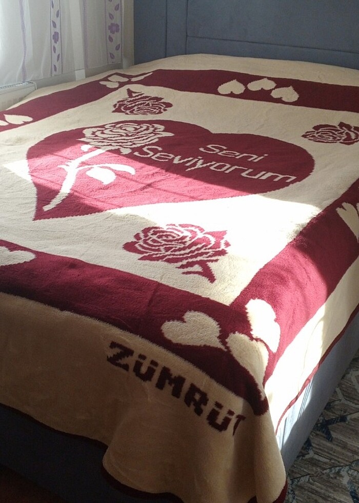 Çoft kişilik battaniye zümrüt marka - Görsel 2