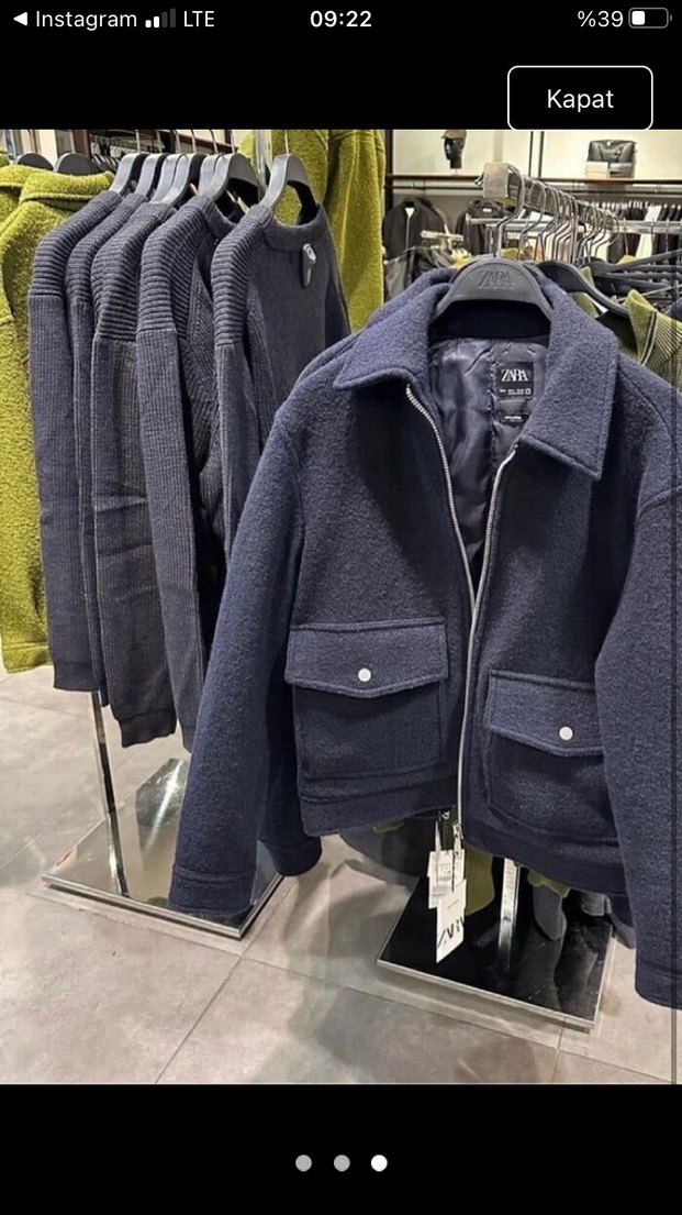 Siyah Yün Erkek Ceket - Normal Boy - Görsel 3