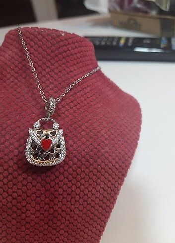 Pandora tarzı çanta şeklinde Çelik kolye - Görsel 3