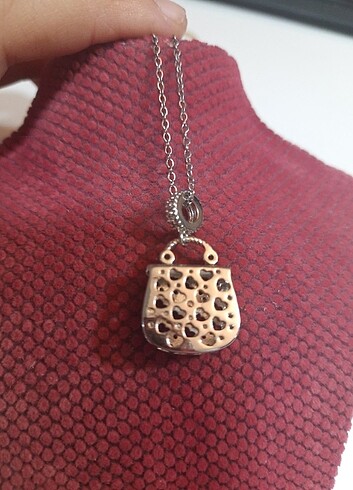 Pandora tarzı çanta şeklinde Çelik kolye - Görsel 4