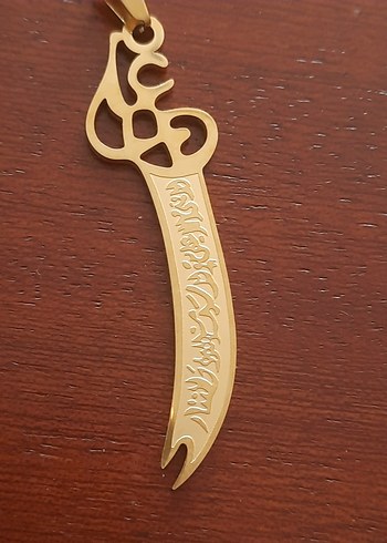 Hz Ali kılıcı Zülfikar çelik kolyeler - Görsel 5