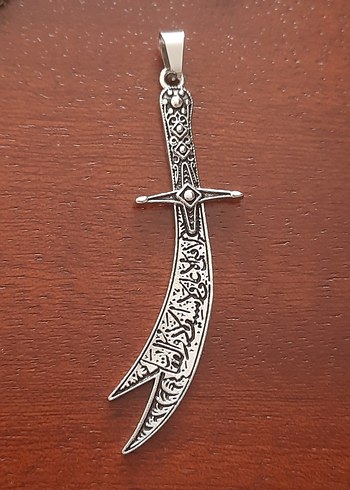 Hz Ali kılıcı Zülfikar çelik kolyeler - Görsel 6