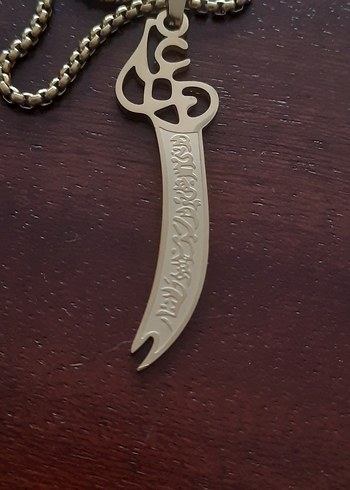 Hz Ali kılıcı Zülfikar çelik kolyeler - Görsel 8