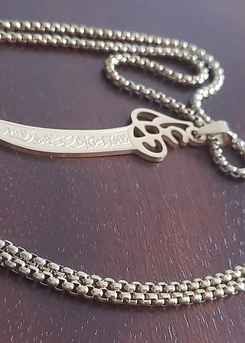 Hz Ali kılıcı Zülfikar çelik kolyeler - Görsel 9