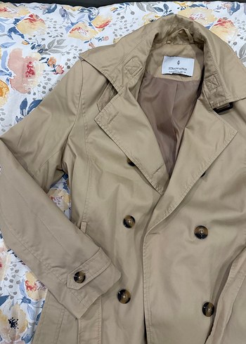 Bej Kadın Midi Trençkot - Görsel 2