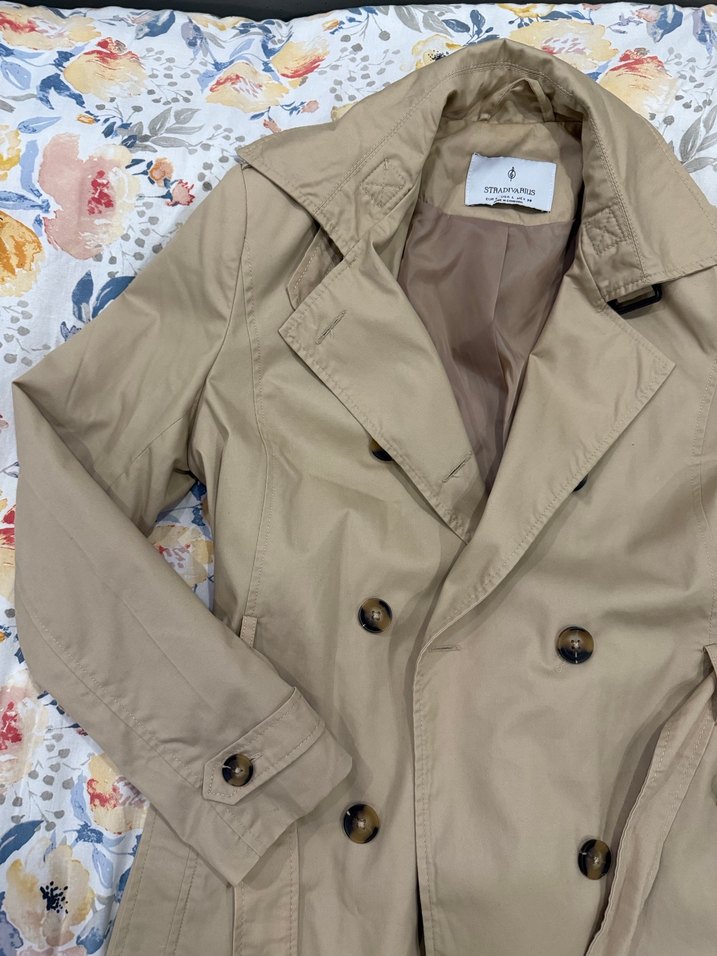 Bej Kadın Midi Trençkot - Görsel 2