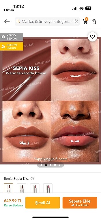 Sheglam sepia kiss lip plamper