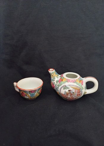 Çin minyatür çaydanlık ve fıncan - Görsel 8