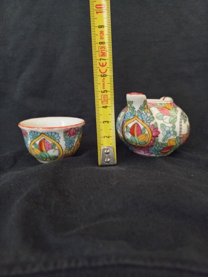Çin minyatür çaydanlık ve fıncan - Görsel 2