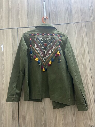 xl Beden yeşil Renk Ceket kot ceket