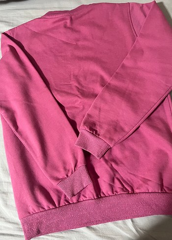 Pembe Baskılı Çocuk Sweatshirt - Görsel 4