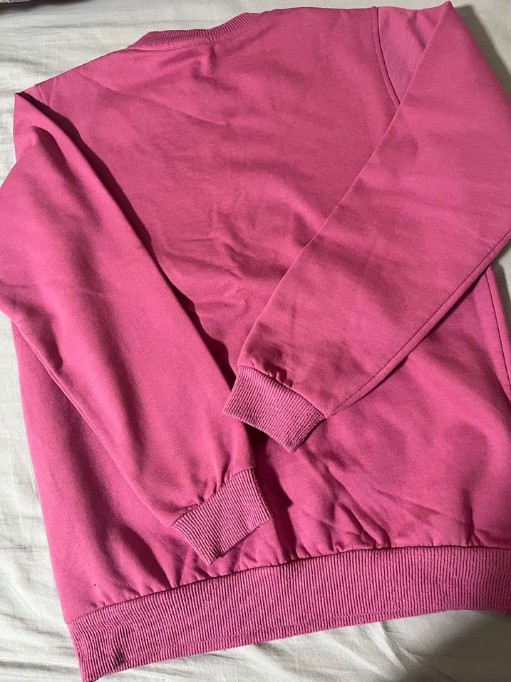 Pembe Baskılı Çocuk Sweatshirt - Görsel 4