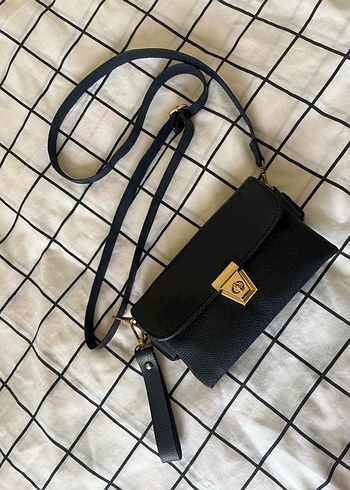 Lacivert kadın omuz çantası - Görsel 7