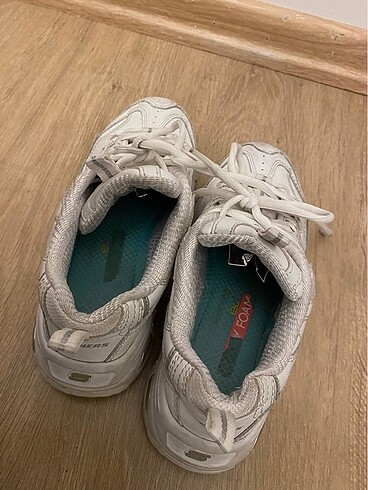 35 Beden Kadın beyaz skechers D?Lites kadın spor ayakkabı
