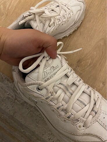 Kadın beyaz skechers D?Lites kadın spor ayakkabı - Görsel 5