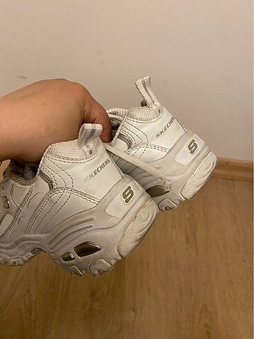 Kadın beyaz skechers D?Lites kadın spor ayakkabı - Görsel 6
