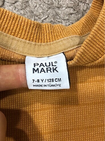 Paul mark uzun kollu hardal rengi üst