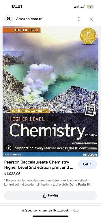 IB HL Chemistry Textbook
